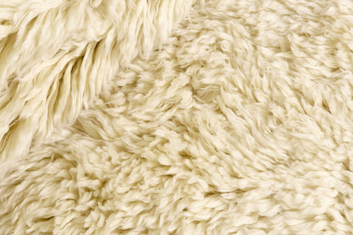 Vloerkleed MOMO Rugs Snow White Plain Ivory 200x300 cm