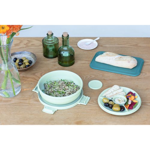 Brabantia Make & Take Salade Lunchbox, 1,3 liter, kunststof - Jade Green