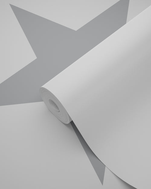 Origin Wallcoverings behang sterren wit en grijs - 53 cm x 10.05 m - 347672