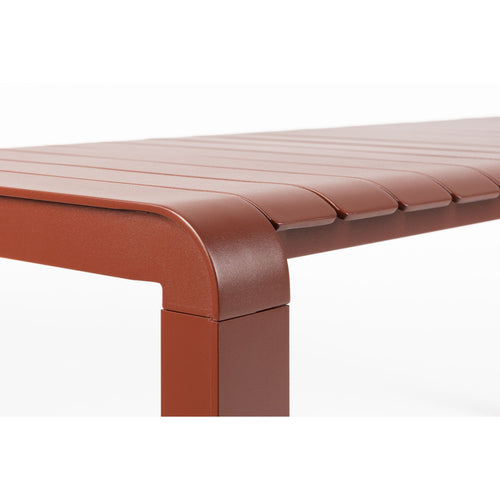 Zuiver Vondel Tuinbank 175x45 cm Rood
