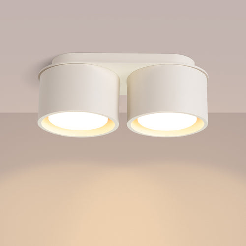 Sollux Lighting Plafondlamp MODO 2 beige Gx53 - 21x10x8cm