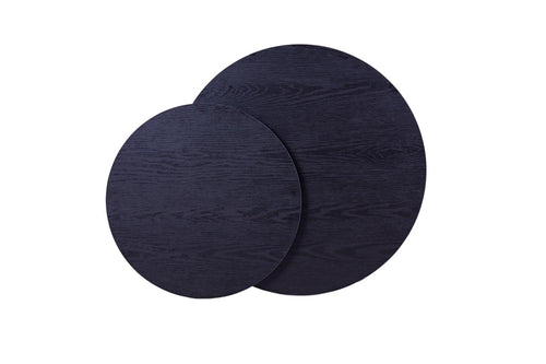 MaximaVida salontafel set Chicago 62 en 49 cm kruisframe zwart - pinewood fineer