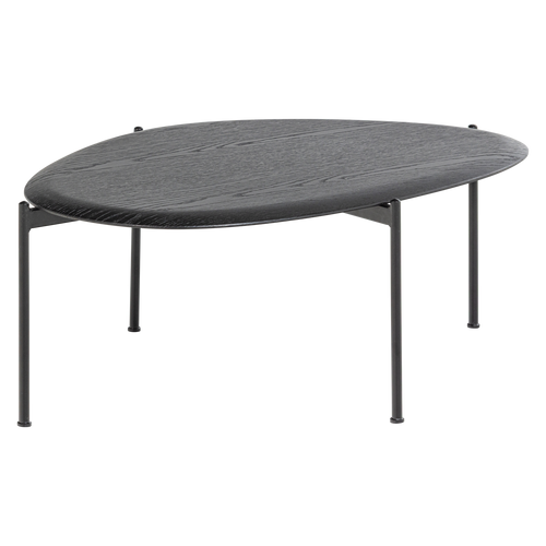 WOOOD salontafel Kota - MDF/Fineer - Zwart - 36x92x68