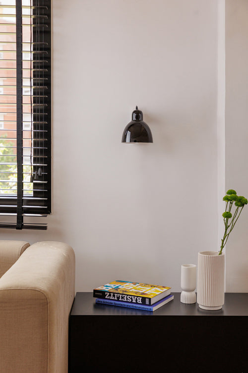 Faro Venice Witte Koepel Wandlamp Kobalt Blauw