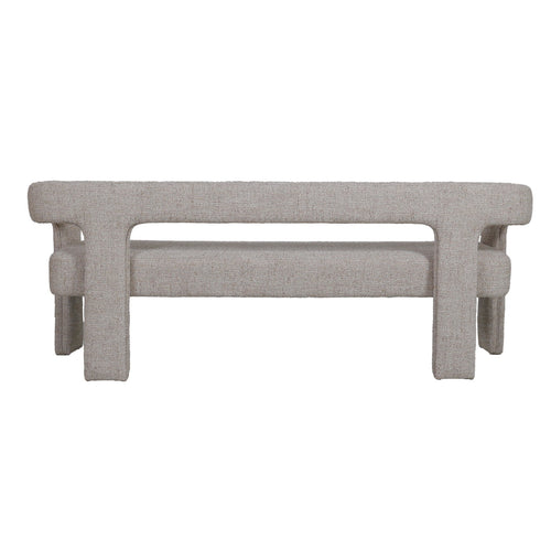 DÉJA Living Eetkamerbank Seto - Beige Stof - 168x54x68cm