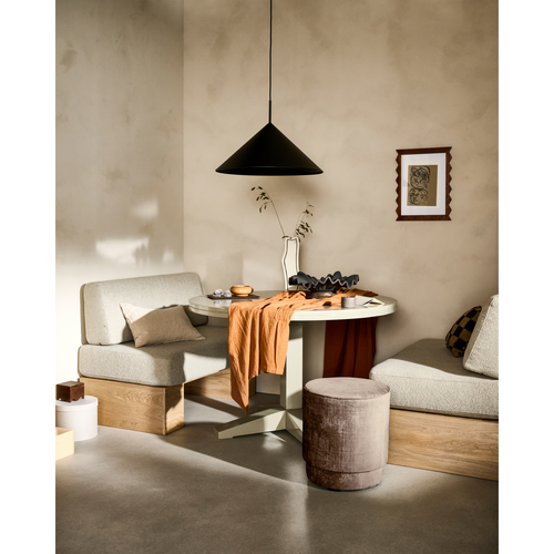 vtwonen eettafel rond Deck - Mango Hout - Clay - 78x120x120 - vtwonen shop