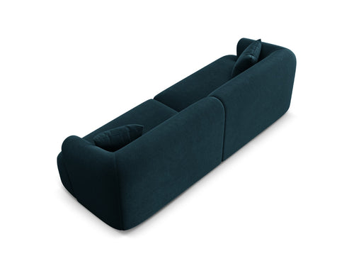 Cosmopolitan Design Modulaire bank Campi 4-zits, flueel diepe olie - 90x255x70cm