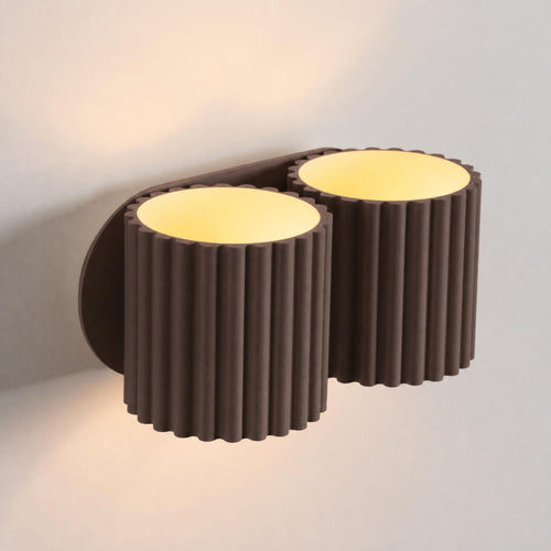 Sollux Lighting Wandlamp AURA 2 bruin G9 - 21x12x10cm
