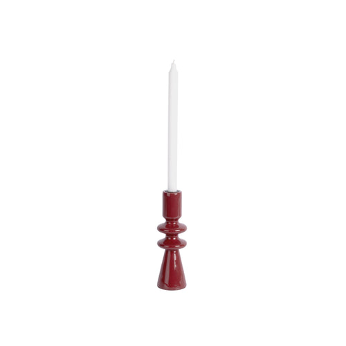 Present Time kandelaar Cadiz Double Ring - rood - Ø7cm