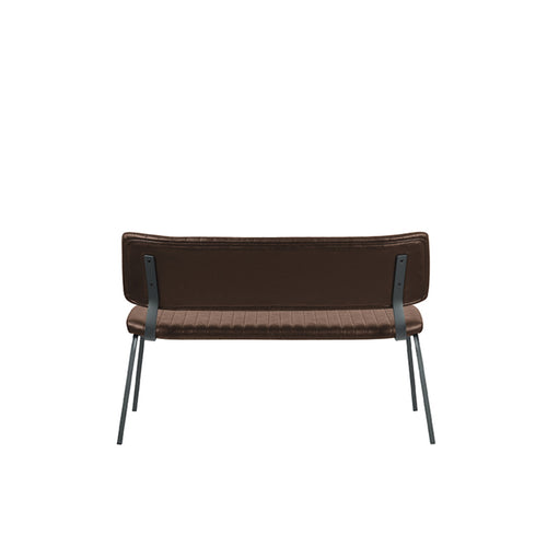 LABEL51 Eetkamerbank Gusto - Bruin PU-Leer - 120x63x81cm - vtwonen shop