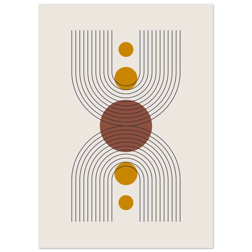 Artfulprints  Boho – Centered shape   poster 50x70 cm - vtwonen shop