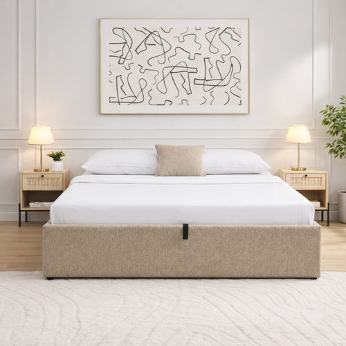 Calicosy - Opbergbed ZIA - beige 214x170x36,50 cm