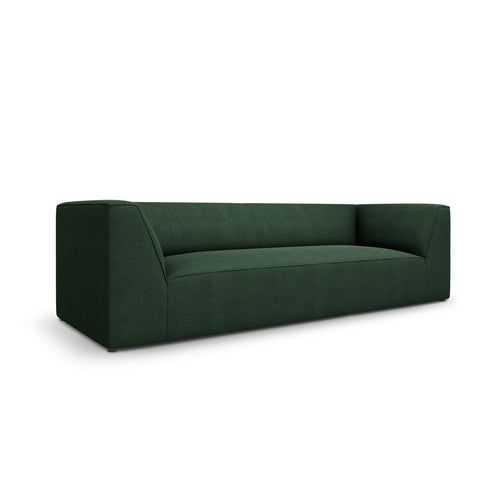 Cosmopolitan Design - Bank Siena 3-zits, structurele stof groente - 92x232x69cm