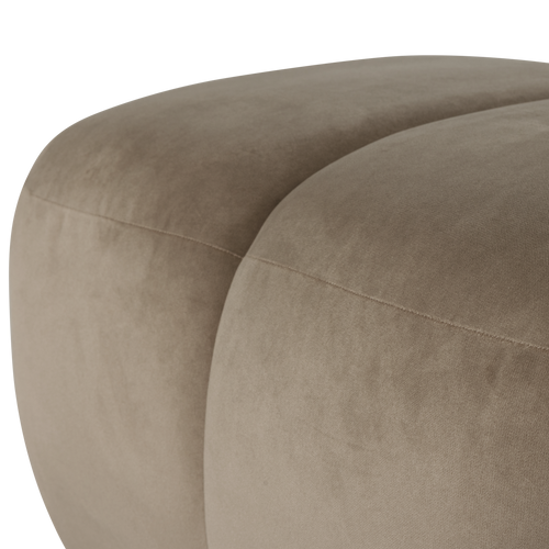 WOOOD poef Mojo - Velvet - Khaki - 45x84x64