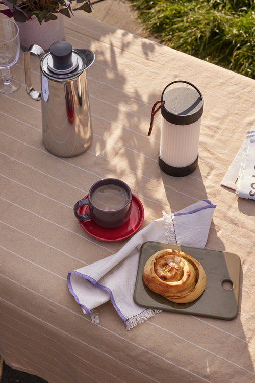 Hübsch keramische borden Amare - steenpoeder - 16x12xh2cm, 20x15xh2cm - vtwonen shop