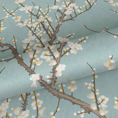 Sanders & Sanders behang bloesemtak vergrijsd mintgroen en wit - 53 cm x 10 m - 640175 - vtwonen shop