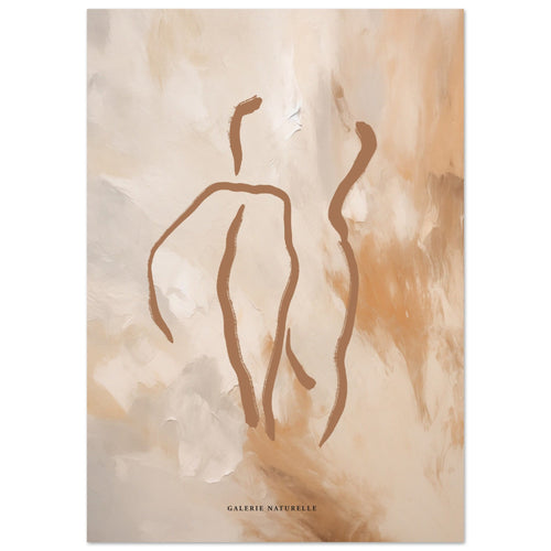 Artfulprints  Abstract - Golden touch 3   poster A4 21x29.7 cm