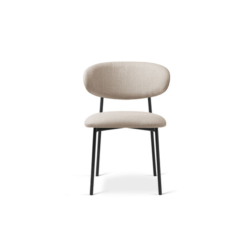Set van 2 stoelen Nina structurele stof beige - 52x55x78cm