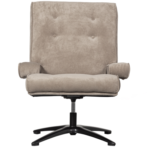 WOOOD draaibare fauteuil William - Polyester - Naturel - 93x79x91 - vtwonen shop