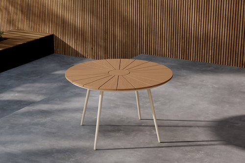 Rebellenclub Ronde Tuintafel Nella - ø120cm - Beige - vtwonen shop