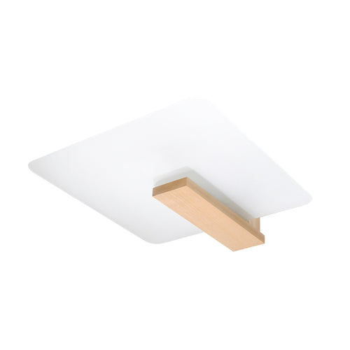 Sollux Lighting Plafondlamp LAPPO natuurlijk hout - 40x14x47,5cm