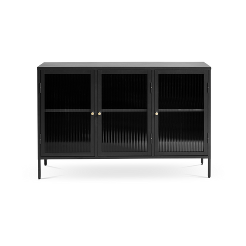 Olivine Katja metalen sideboard zwart - 132 x 40 cm - vtwonen shop