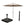 Garden Impressions stokparasol Lotus zwart Ø300 cm met Cosmo voet en hoes