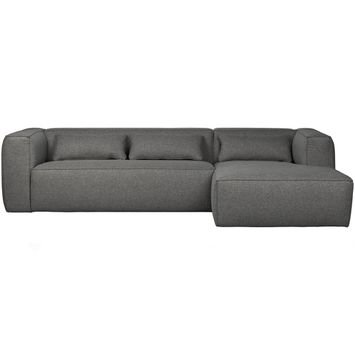 WOOOD chaise longue rechts Bean - Polyester - Mid Grey - vtwonen shop