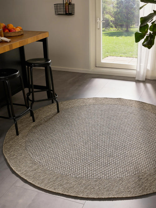 benuta binnen- en buitenkleed Naoto - beige - ø 160 cm