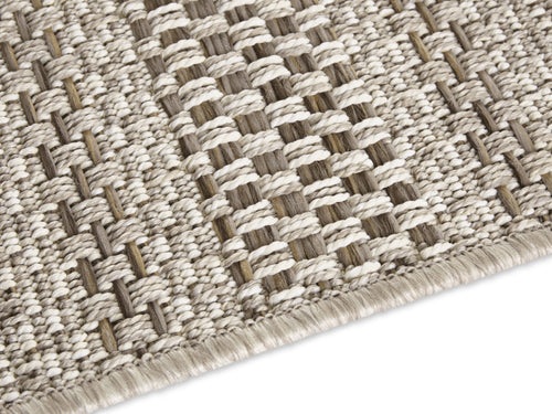 Flatweave In- & Outdoor carpet Arras natural-brown in Handmade-Look 200x290 cm - vtwonen shop