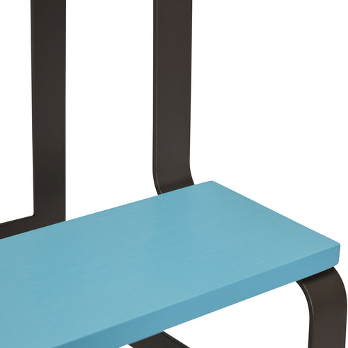 Hübsch kruk Step - ijzer/eikenhout - 44x40xh49cm