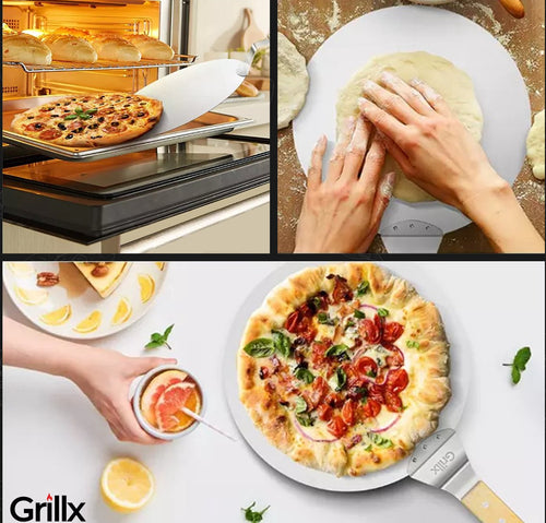 GrillX Pizzaschep met Pizzasnijder - 30cm - vtwonen shop