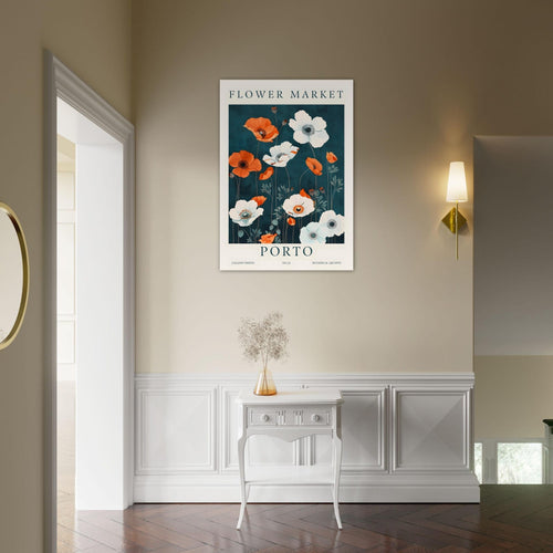 Artfulprints  Flower market - Porto   poster 70x100 cm - vtwonen shop