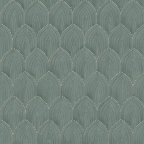 borastapeter behang art deco motief groen - 53 cm x 10.05 m - 660283 - vtwonen shop