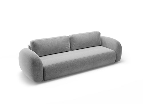 Cosmopolitan Design Slaapbank met opbergdoos Tonale 3-zits, chenille lichtgrijs - 105x262x88cm