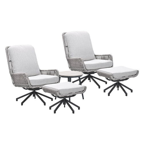 Garden Impressions loungestoelen Bosh draaibaar- Lucas bijzettafel Ø50x48 cm - vtwonen shop