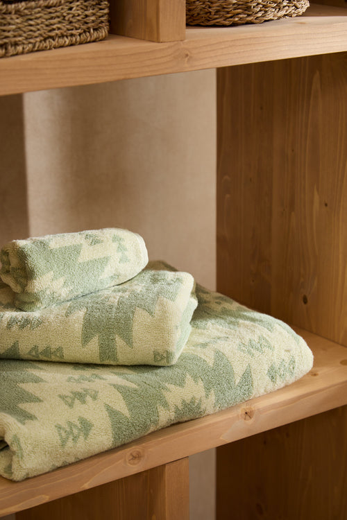 Calma House Handdoek Neptuno - Groen - 50x90
