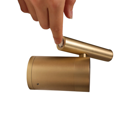Atmooz wandlamp Dune - goud - 6 x 10 x H 12 cm - geïntegreerde led
