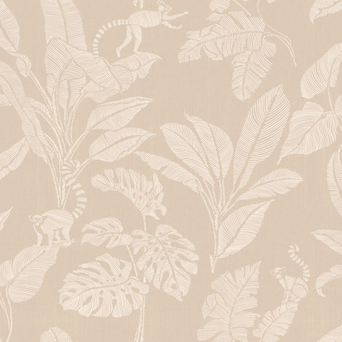 ESTAhome behang apen en jungle bladeren beige - 50 x 900 cm - 139858 - vtwonen shop