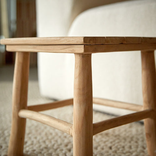 Tikamoon Massief teakhouten banktafel - Naturel