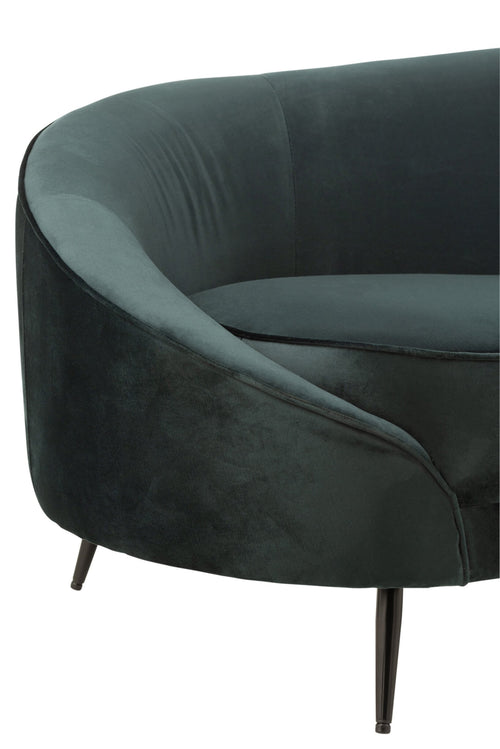 J-Line sofa Elisabeth - textiel/metaal - groen