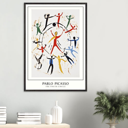 Artfulprints Poster Pablo Picasso - The youth circle   - 30x40 cm - Meerkleurig