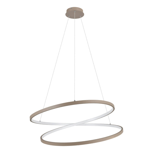 EGLO hanglamp Ruotale - led - ø 70 cm - zandkleur/beige/wit - vtwonen shop