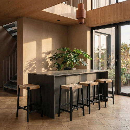 Furnhouse barkruk Ida - Zwart - Set van 3
