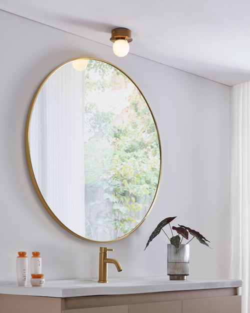 EGLO plafondlamp Mosiano - led - ø 11 cm - goud/wit - vtwonen shop