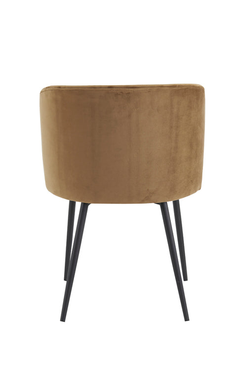 Light & Living eetkamerstoel ELYNA - 56x55x79cm - bruin - Set van 2 - vtwonen shop