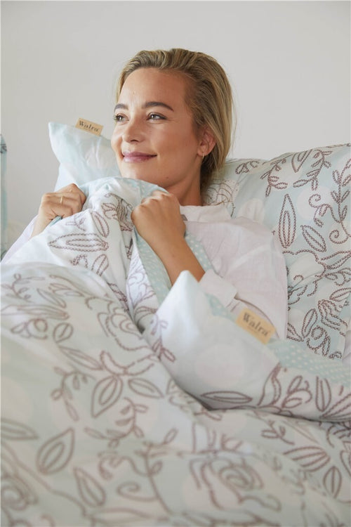 Walra - Dekbedovertrek Dreamy Dots - 200x220 cm - Licht Blauw