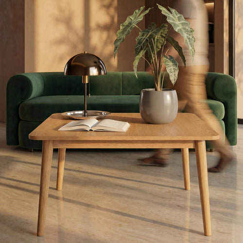 Furnhouse salontafel Nyborg - Natuurlijk eikenhout - 70x70x52