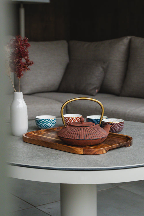 Bredemeijer - Theekom Pucheng, brique/petrol, s/4 - vtwonen shop