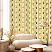 Catchii Behang Encanto Aztec Flowers pastel sand